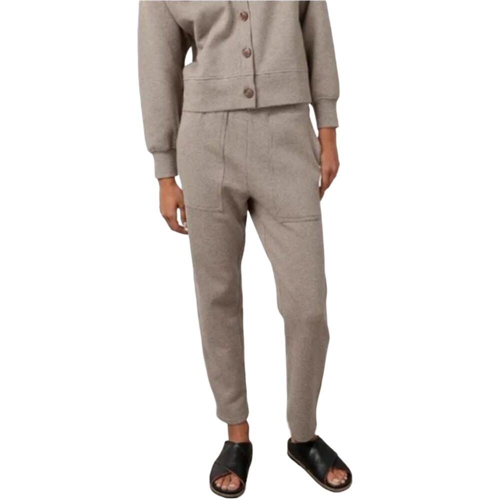 Rails NEW Edna Elevated Chic Jogger Pull On Sweatpants Latte Heather Tan Medium